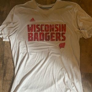 💥4/$14 Wisconsin Badger Adidas climalite tee